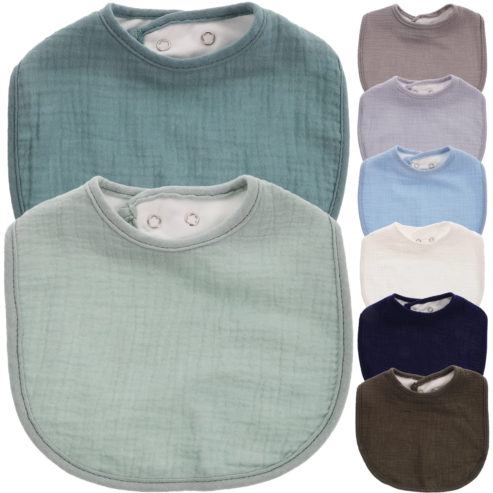 8개입 아기 턱받이 밴다나 스타일 침 흘림 방지 부드럽고 편안한 신생아 수유 턱받이 남아 여아 유아 식사 용품 아기 턱받이