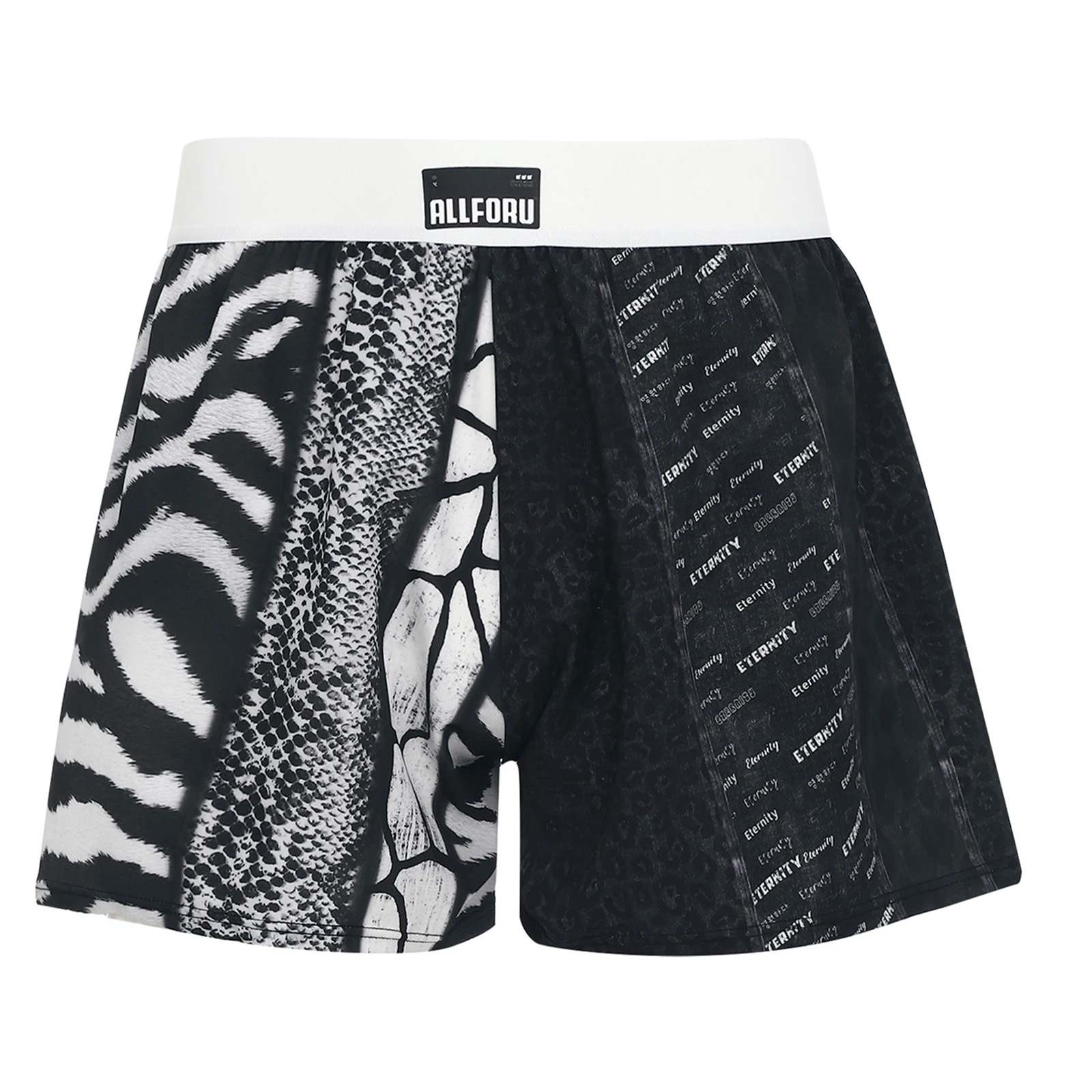 

Мужские повседневные шорты-боксеры с низкой талией и леопардовым принтом, удобные пижамы свободного покроя, трусы с эластичным поясом, повседневные плавки