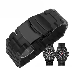 For Luminox Lightweight with Tool Carbon Fiber Plastic Steel Watch Band 3050 3080 8800 Series 23mm Replace Watch Strap