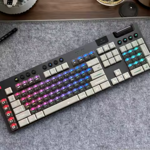 Chemical Element Keycaps,PC+PBT Custom Heart TP Keycap Set Suitable for Logitech G915/G815 Mechanical Keyboard,Only Keycaps