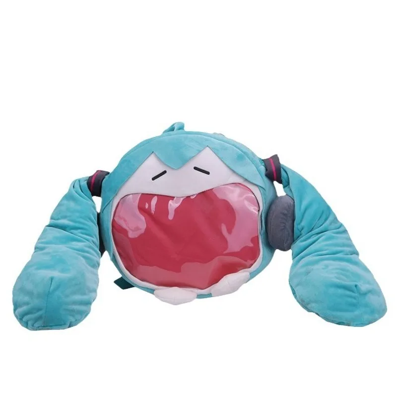 Hatsune Miku Animation Peripherer Plüsch-Rucksack, Spielzeug, niedliches Geburtstagsgeschenk, Plüsch-Serie, Studentenbedarf, Großhandel, Weihnachtsgeschenk