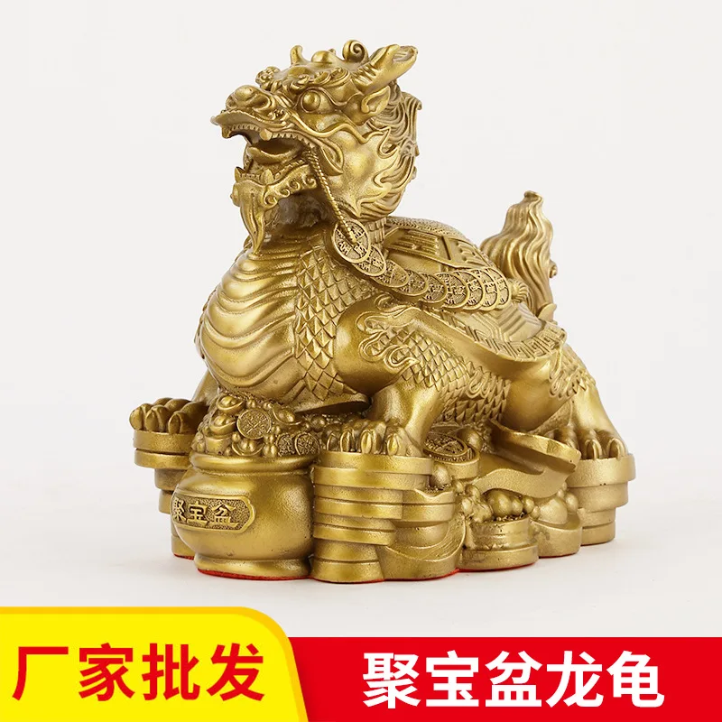 

Полностью медный дракон черепаха орнамент сокровище дракон черепаха деньги черепаха мифический зверь Bixi Baxia украшение для дома и офиса богатство Ga