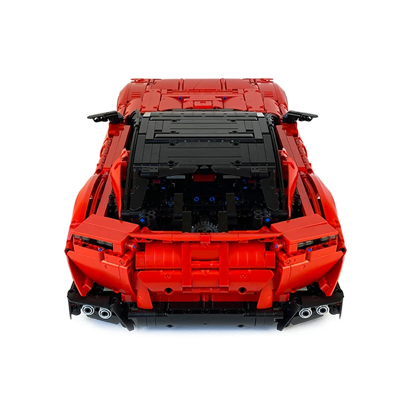 3778pcs MOC-123054 Red Super SportsCar Roma Compatible 42143 Buidling Blocks Bricks Educational Puzzle Toys Birthday Gifts