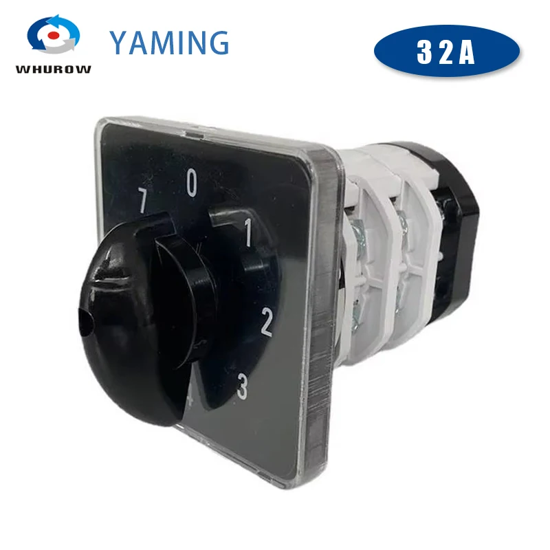 LW31 YMZ12-32/3 wielu w wieku 0-7 pozycji obrotowy 660V 32Amper trzy etapy 3 bieguny srebrny kontakt 12 terminali przełącznik kamery
