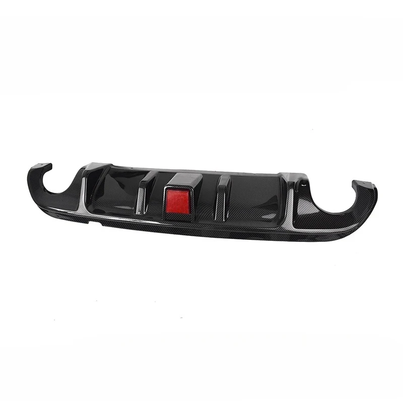 Rear Bumper Lip Diffuser Spoiler Plate with Exhaust Bracket Body Kit