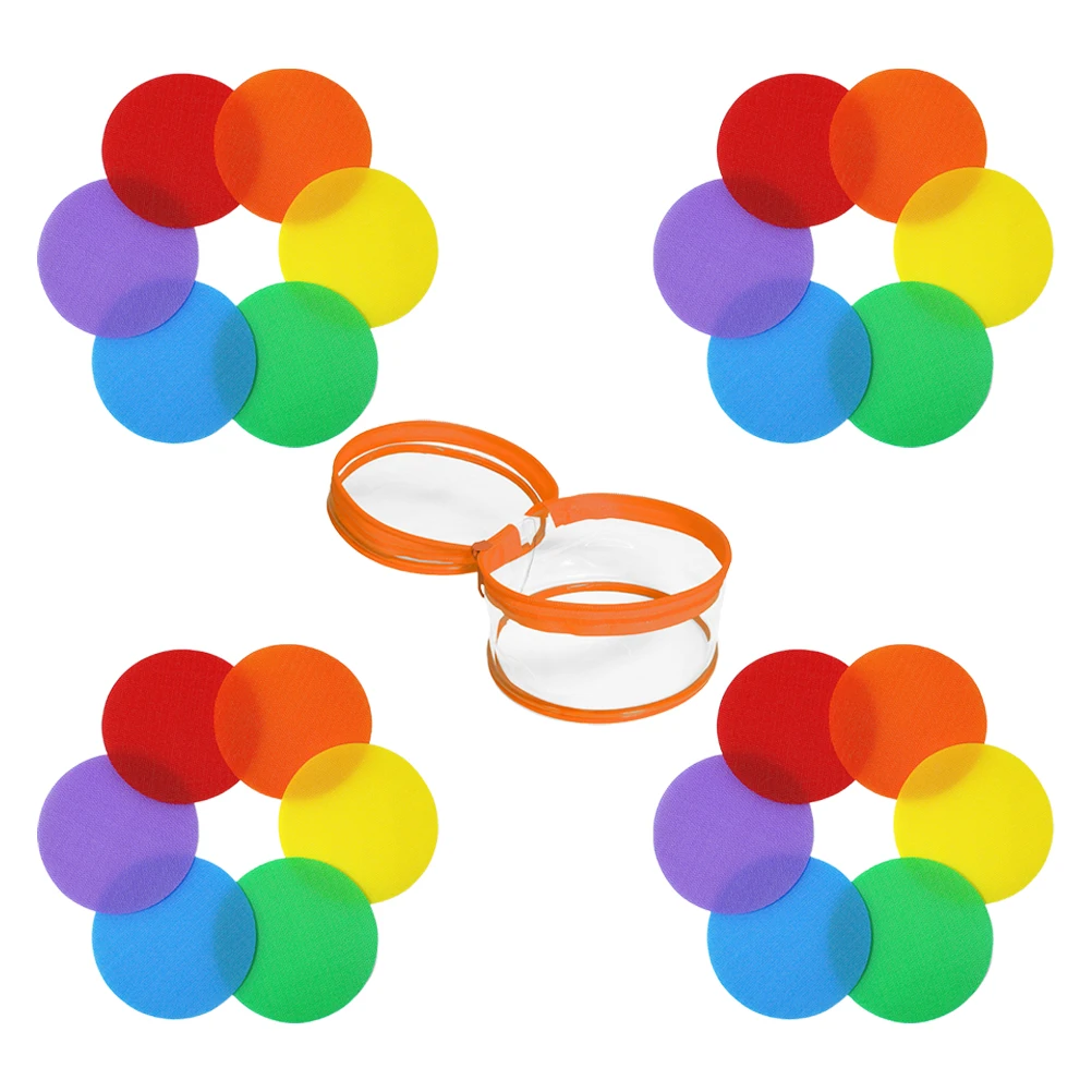 

Early Education Puzzle Posts Carpet Markers Round Floor Dots Kids Classroom Montessori Learning Tools Colorful