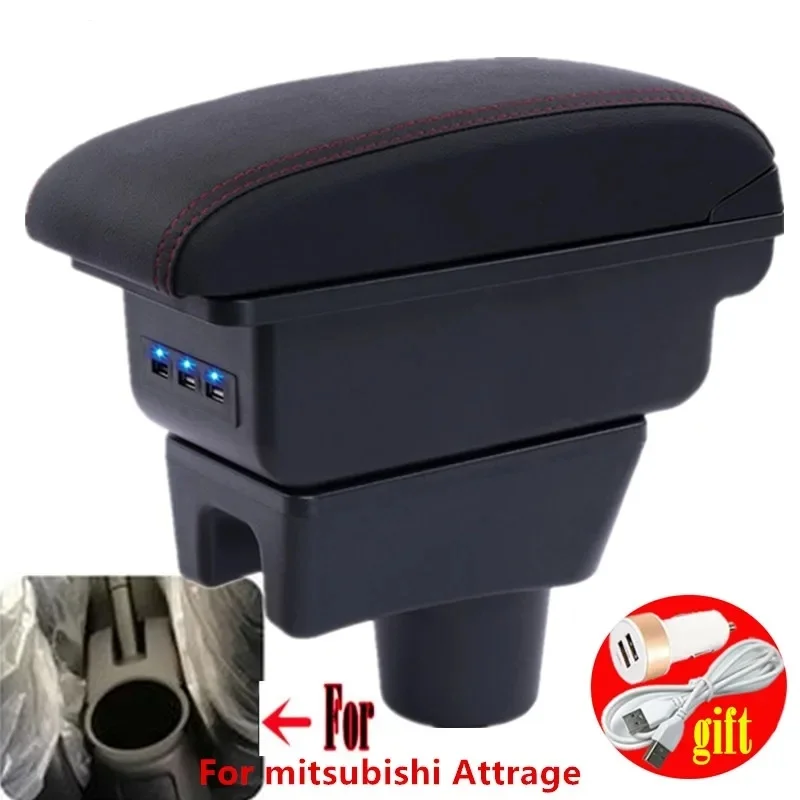 

Подлокотник-бокс для Mitsubishi Attrage Mirage, подлокотник-органайзер для Dodge Attitude, Mitsubishi Space Star, автомобильный органайзер для хранения, автоаксессуары