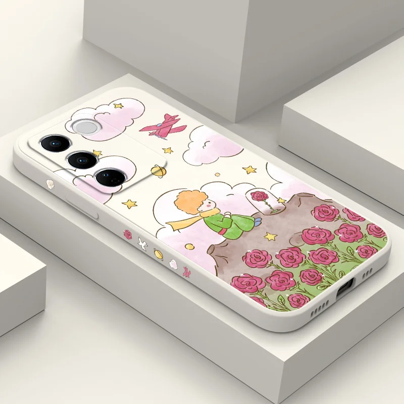 

Planet Rose Phone Case For VIVO V30 V29 V29E V27 V27E V25 V25E V23 V23E V21 V20 Y20 Y12 Y21 Y22 Y50 Y35 Y76 Y36 Pro 4G 5G