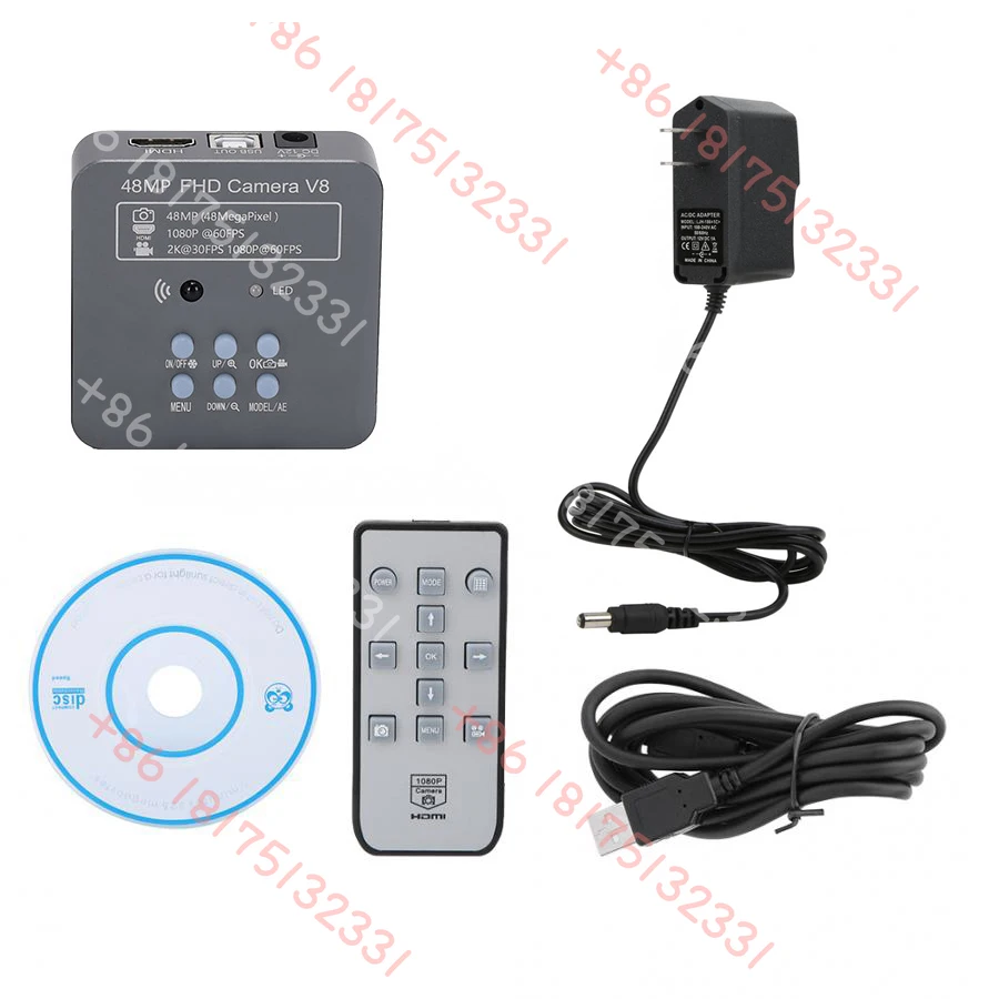 Dual Boom Stand 3.5X-90X  48 MP Camera  Stereo Microscopio Trinocular  for the Laboratory  IC Repair  Microscope