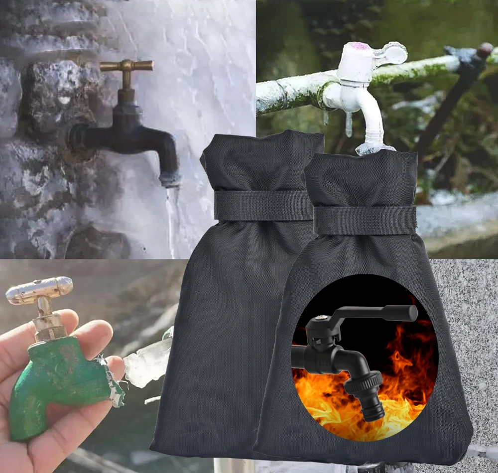 

Outdoor Faucet Cover Anti-Freeze Hose Bib Water Faucet Protector Frost Protection Cover Winter Saving Tap 1Pc