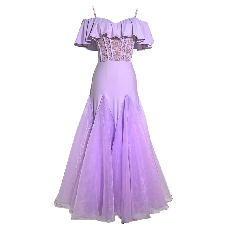 

2023 New Ballroom Dance Competition Dress Dance Ballroom Waltz Dresses Standard Dance Dress Women Ballroom Dress W23010