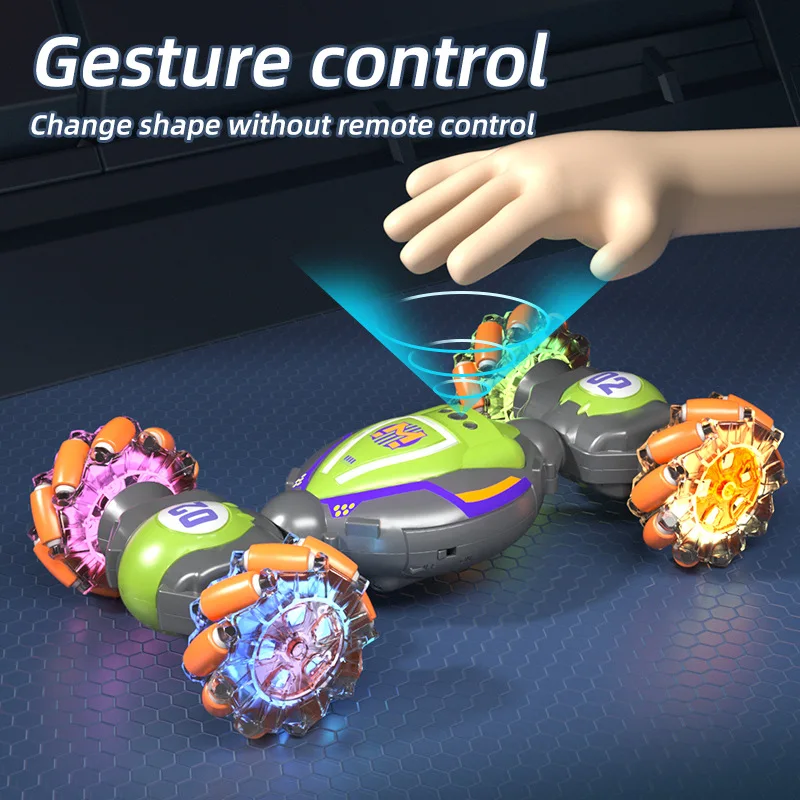 

Remote control car gesture induction twist climbing stunt drift car wireless RC light four-wheel drive deformation rc car