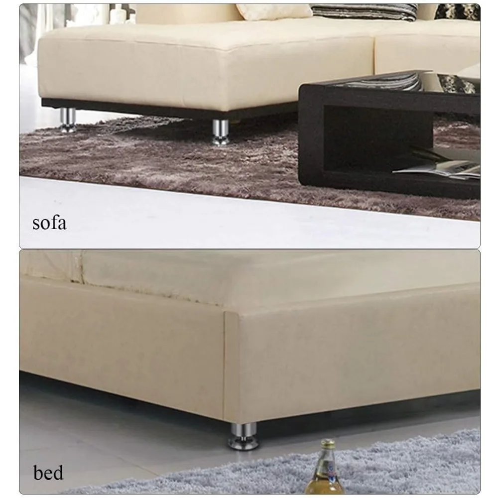 Metal Furniture Legs Adjustable Table Legs, Stainless Steel Kitchen Feet for Cabinet Furniture, Office Furniture,Sofa image 6