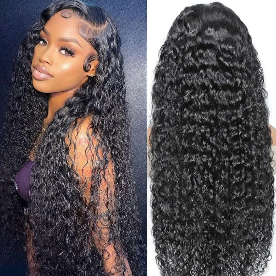 

Deep Wave 13X6 Hd Lace Front Human Hair Wig 100% Human Hair Quality 250 Density 40 Inch Wig For Women Pre Plucked Brazilian Wigs