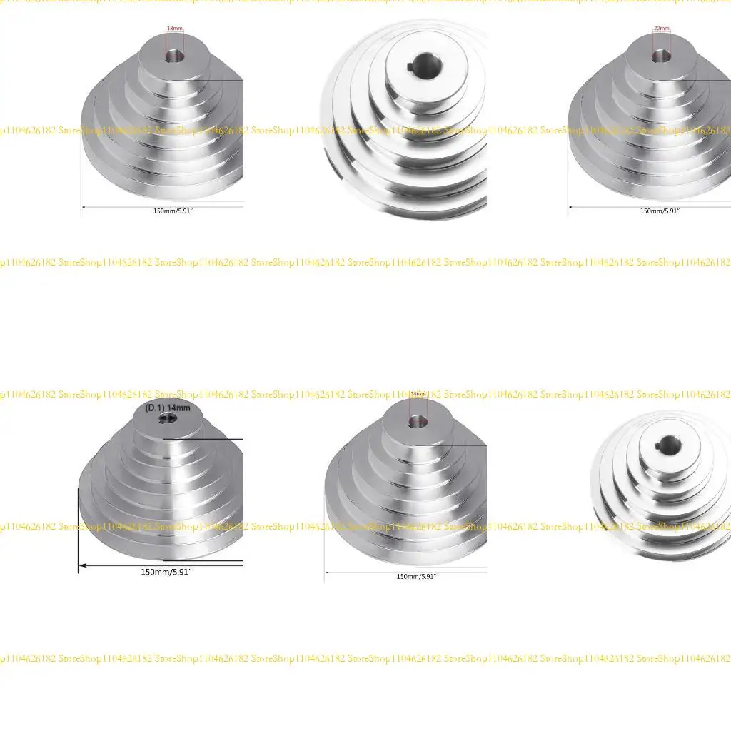 

Q2Q4 Алюминий A Type 5 Шеповый шкив пагодный колес