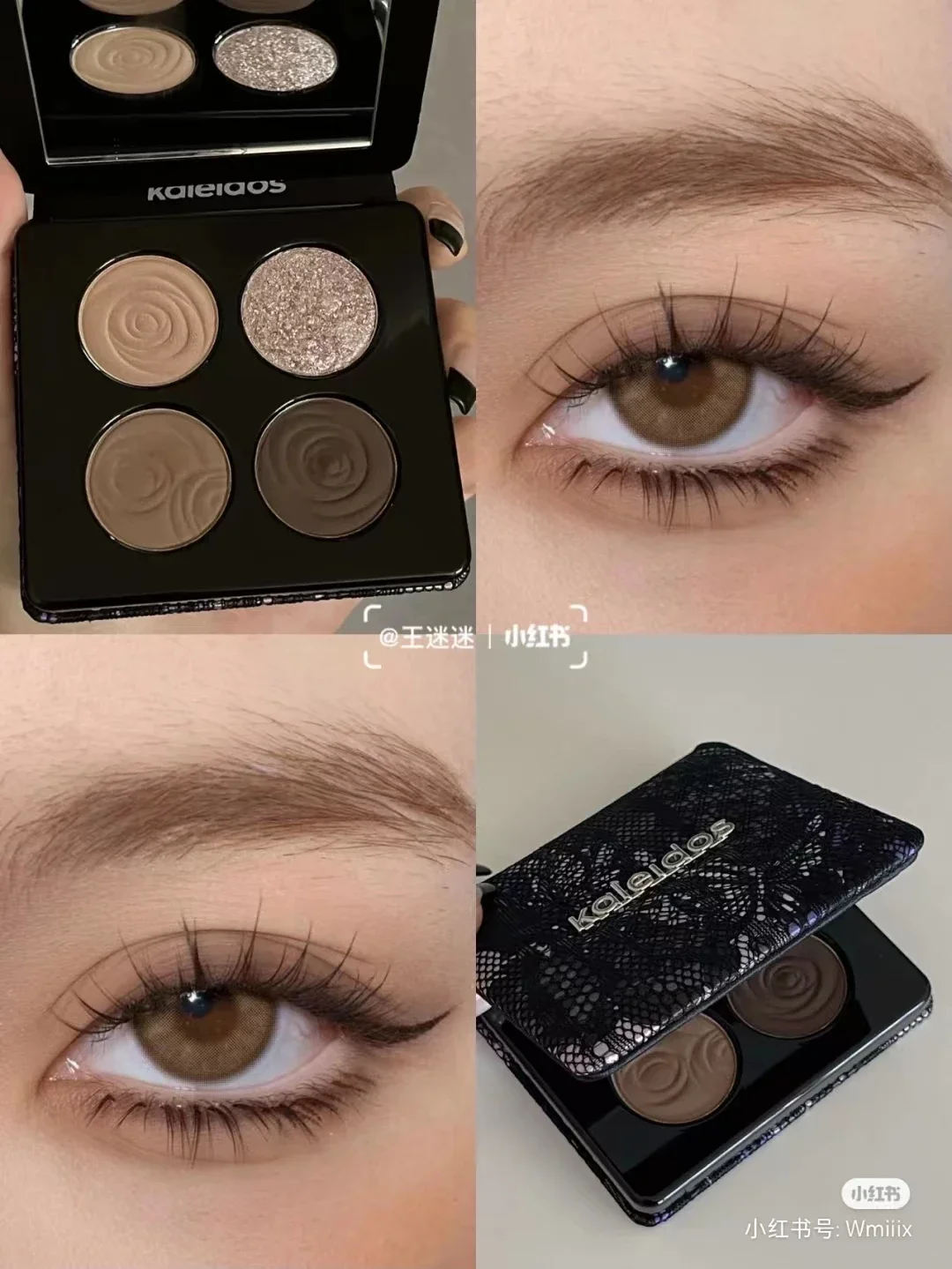 KALEIDOS Chameleon Eyeshadow Palette Smoky Eyes Makeup Glitter Shimmer Long Lasting Punk Style Eyeshadow Rare K-Beauty Cosmetics