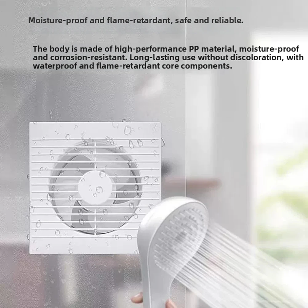 Window Mounted 4 Inch Exhaust Fan for Home For Bathroom and Kitchen Air Circulation Fits 10 11cm Round Opening