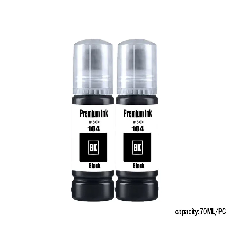 104 Premium Farbkompatible Nachfülltinte auf Wasserbasis für Epson ECOTANK ET-2821 ET-2825 ET-2826 ET-2830 Drucker – Detail 7