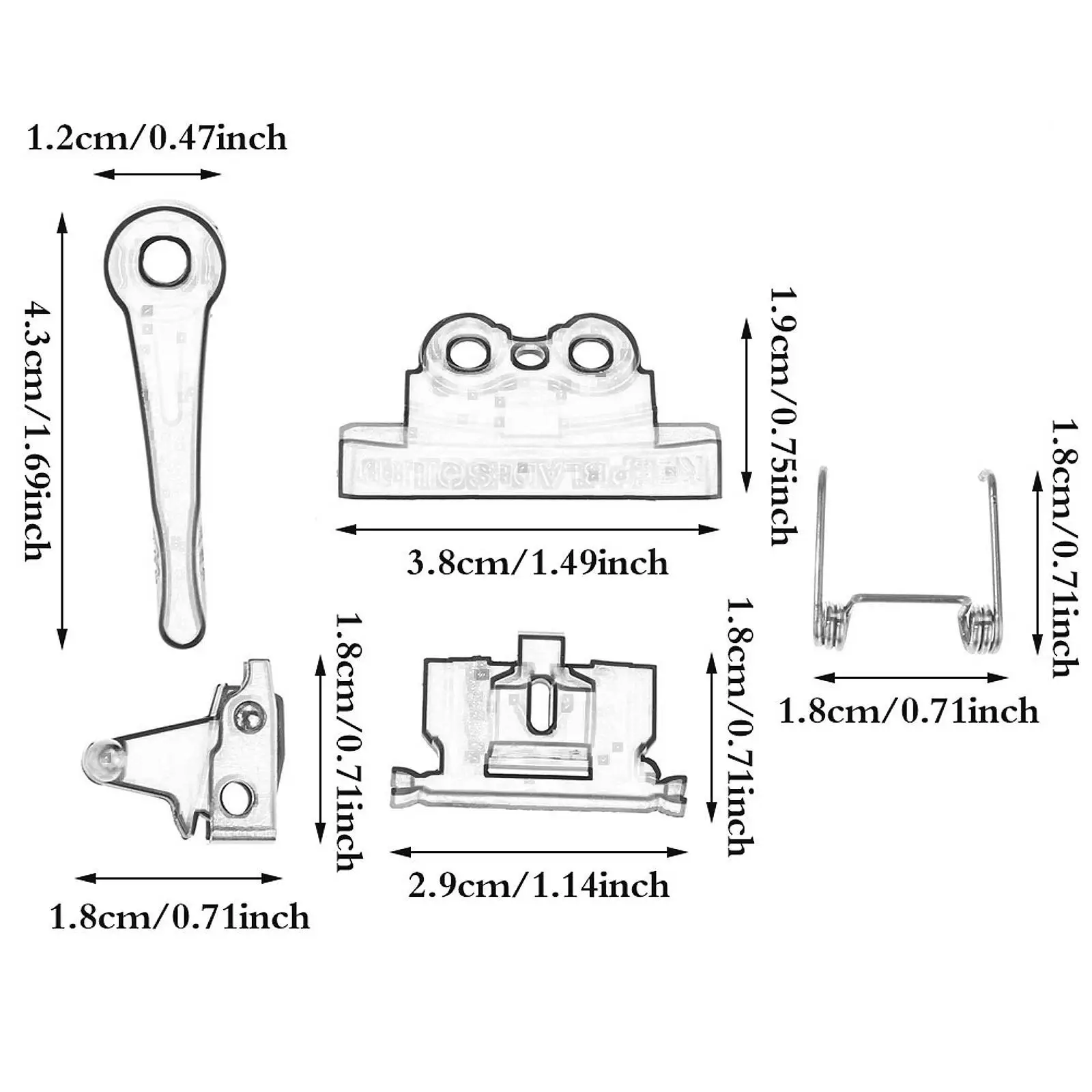 ปัตตาเลี่ยนผมไฟฟ้าสปริงแรงดึงทนทานติดตั้งง่ายชิ้นส่วนบํารุงรักษาสวิตช์ไฟมืออาชีพสําหรับชิ้นส่วนเครื่องตัดขน