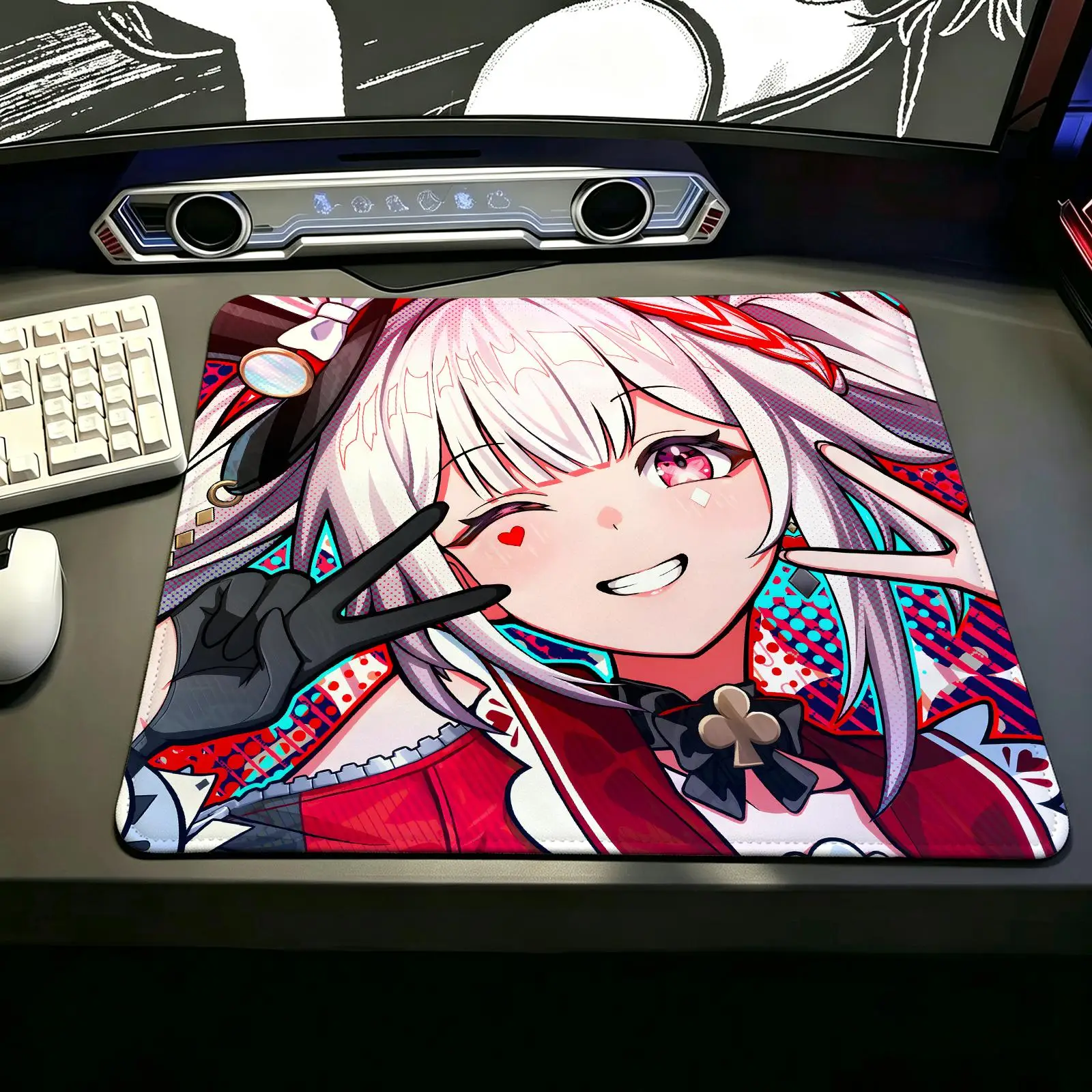 Honkai Star Rail Sparxie S/M/L Gaming Mat,Reinforced Stitched Edge,Portable Non‑Slip Pad for Laptop Office & E‑Sports Game Play