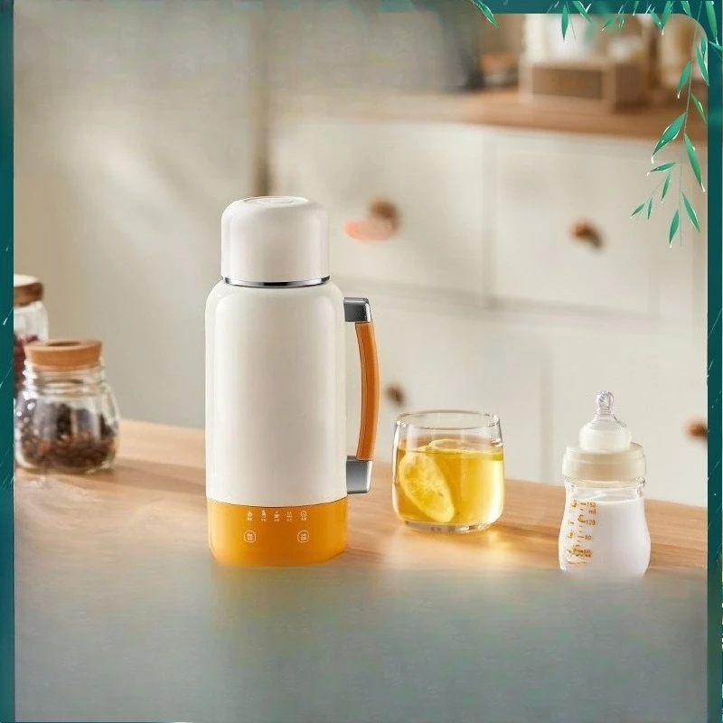 Hervidor eléctrico portátil para coche, termo con calefacción de viaje, taza inteligente de temperatura constante, hervidor de toneladas para exteriores