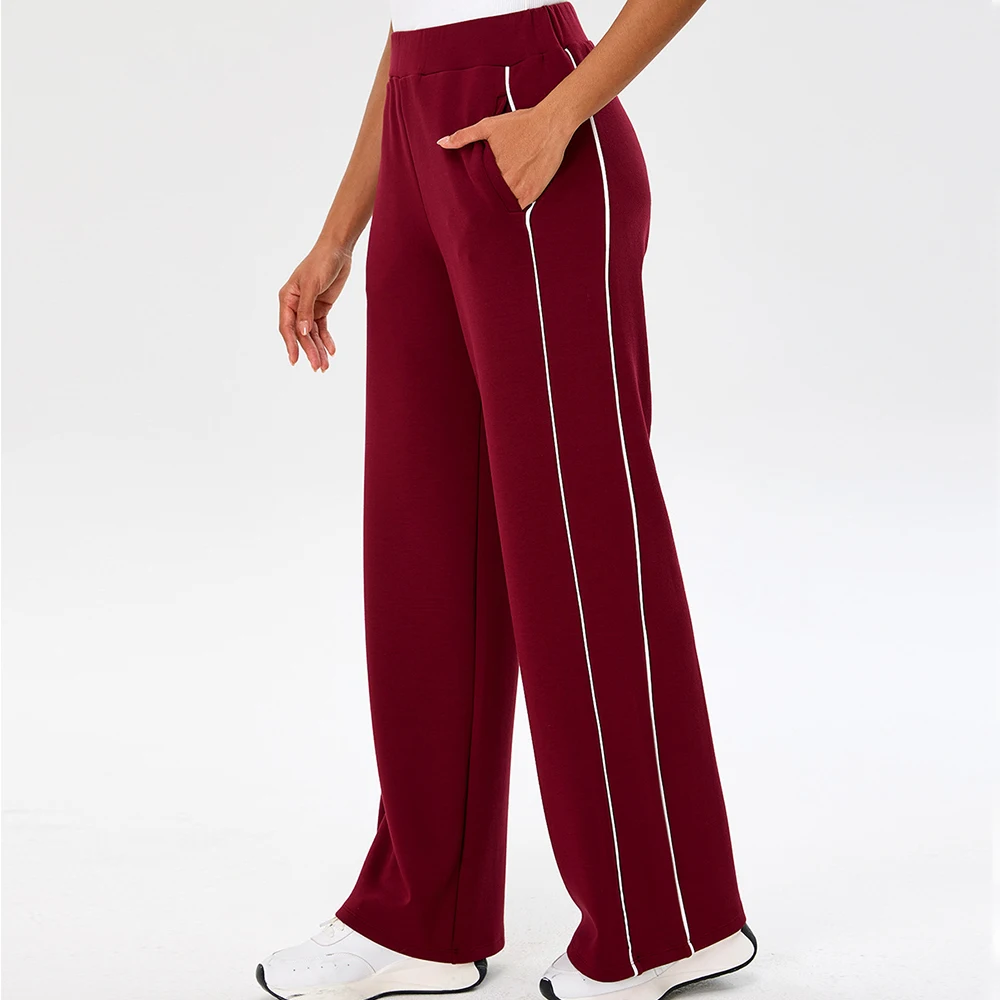 新しいハイウエストブーツカットヨガパンツ、女性用フレアレギンス、ワークアウトやカジュアルウェアに最適-快適でスタイリッシュなアクティブウェア