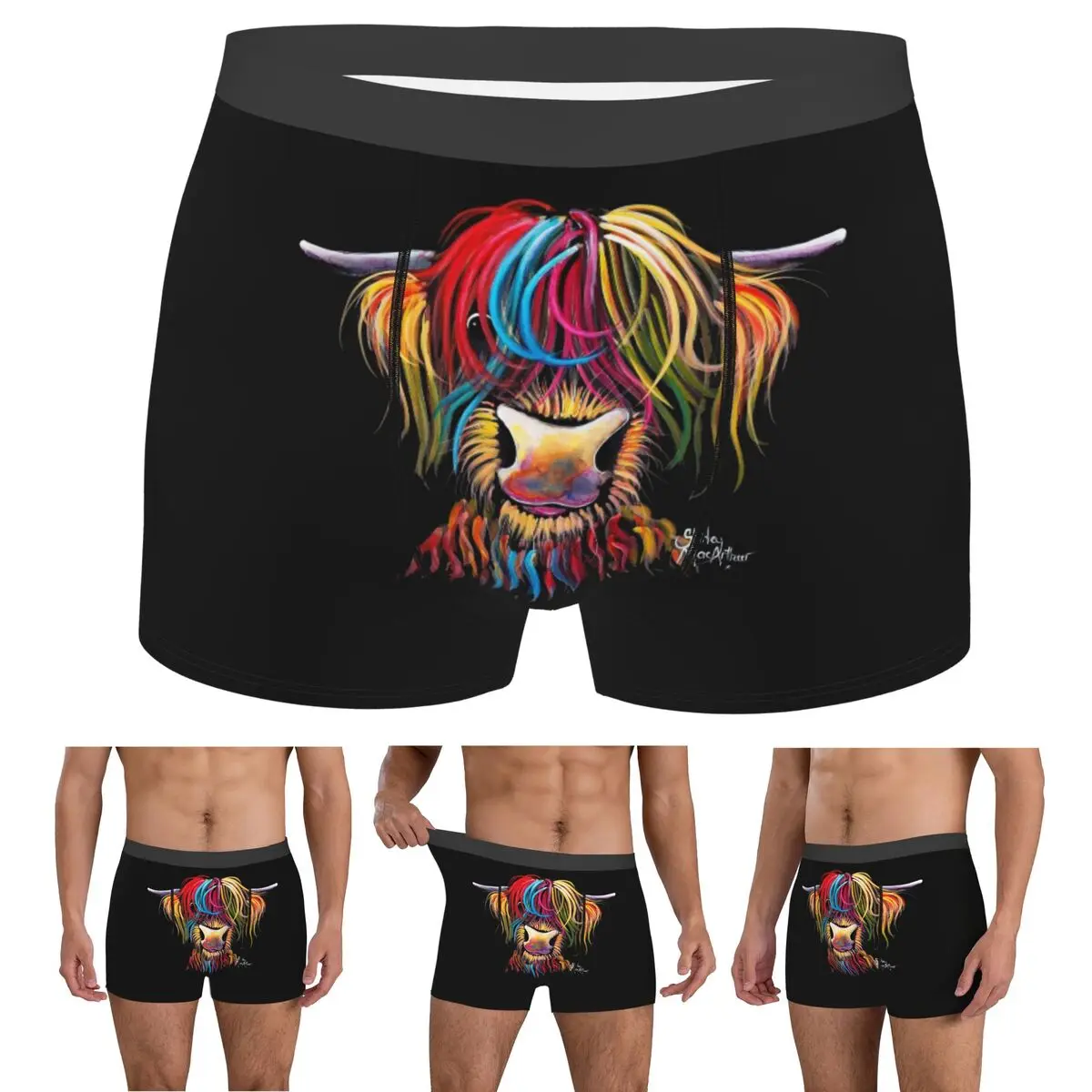 

Трусы-боксеры, шорты, шотландские горные коры, мужские трусы, удобное нижнее белье для мужчин, подарки бойфренду