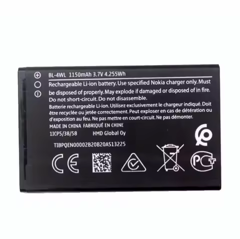 1x 1150mAh BL-4UL / BL-4WL Repalcement Battery For Nokia Asha 225 230 3310 Asha 500 VERSION 225 4G RM-1172 RM-1011 RM-1126