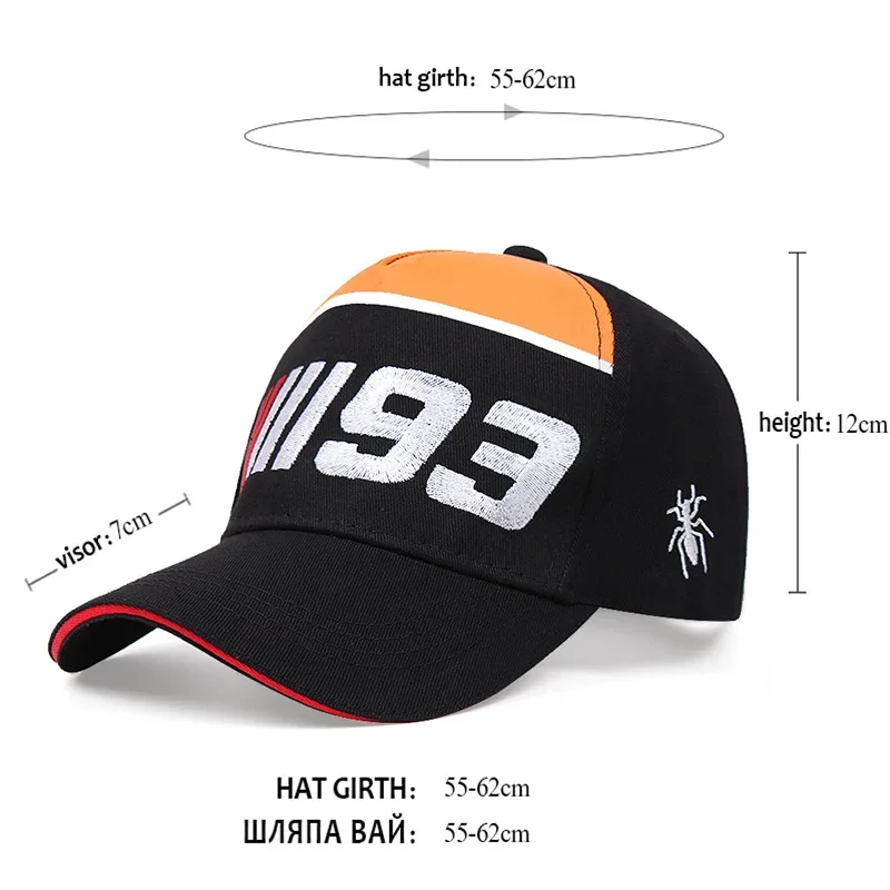 Hot-selling Kpop  Racing Hat Cotton High-quality Men\'s Baseball Cap Outdoor Motorcycle Hat Sun Hat Women Gorras Hombre