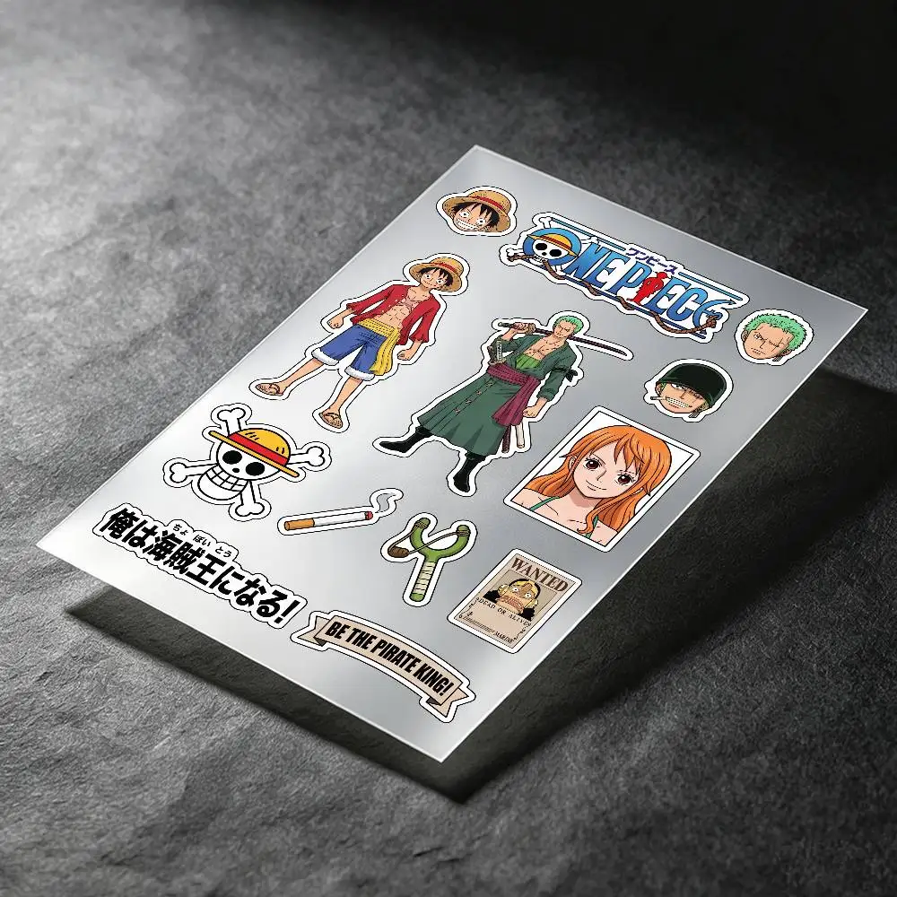 One Piece Anime Stickers Auto Body Bumper Windows Motorcycle Laptop Walls Vinyl Decal Car Tuning Accessories