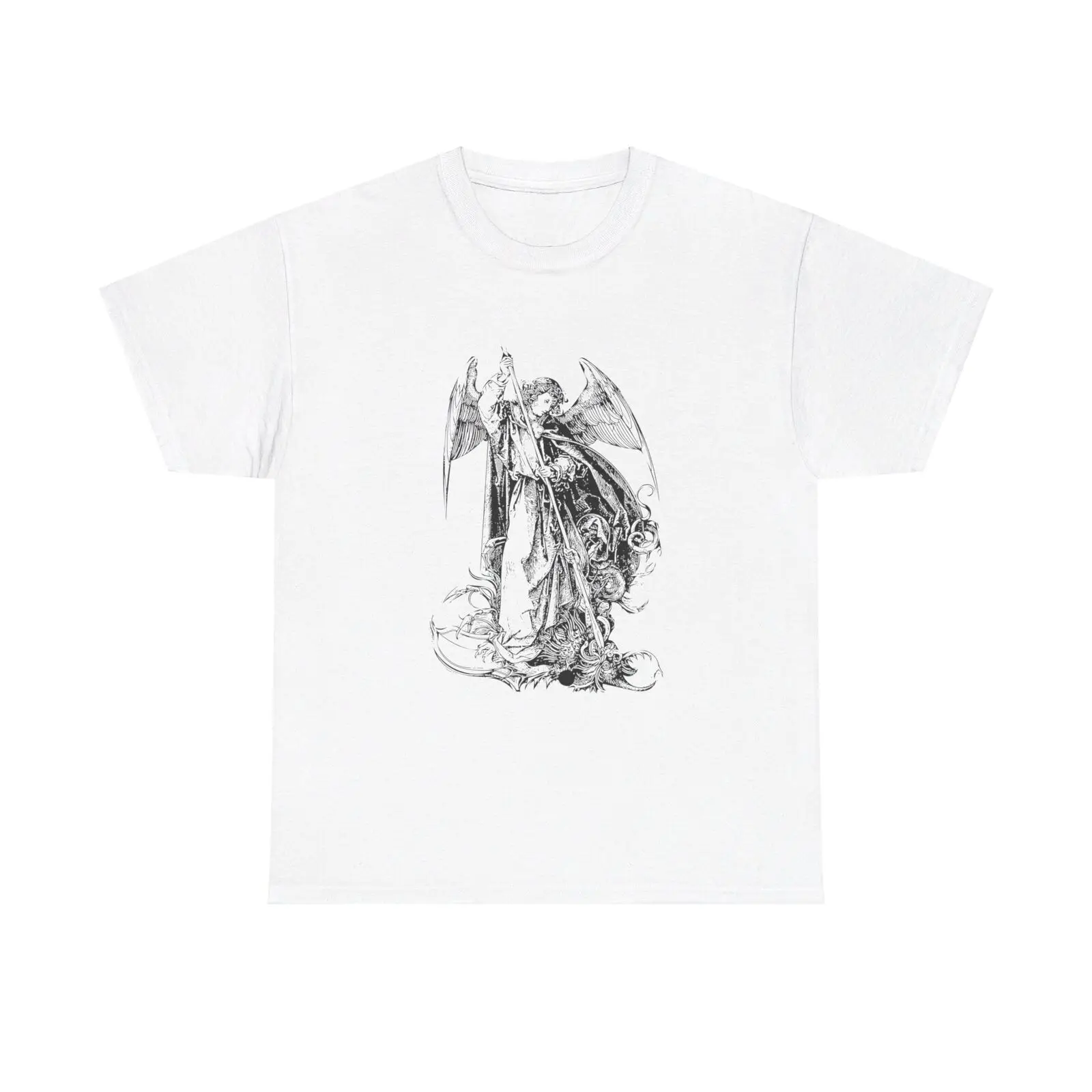 

Winged Angel Drawing T-Shirt - cool esoteric holy divine cupid vintage spirit