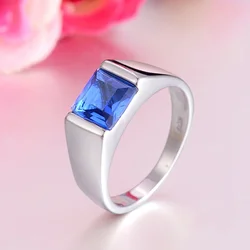 Popular Sterling Silver Color Ring Model With Clear AAA Grade CZ Hot Sale Lead & Nickel Free Ring For Men Classical Finger Ring