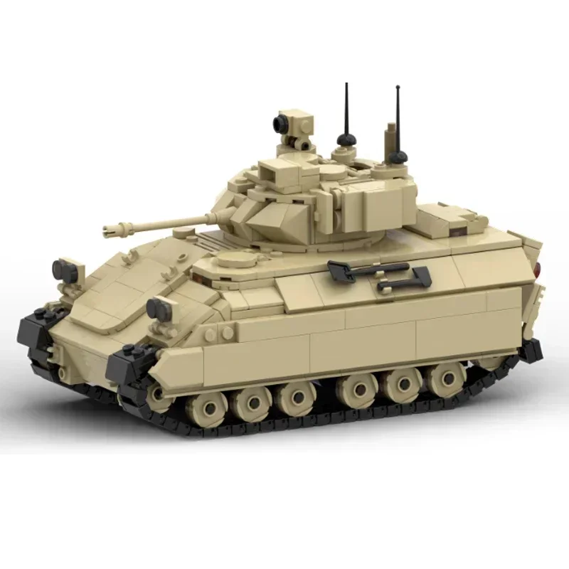 Moc Building Bricks Military Weapon Model M3A3 Bradley Tank Technology Modular Blocks Gifts Christmas Toys DIY Sets Assembly