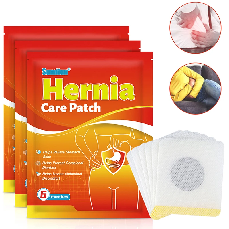 6 Stuks Hernia Behandeling Stickers Acupoint Stickers Baby Navelstreng Hernia Pijn Patch Volwassenen Gips