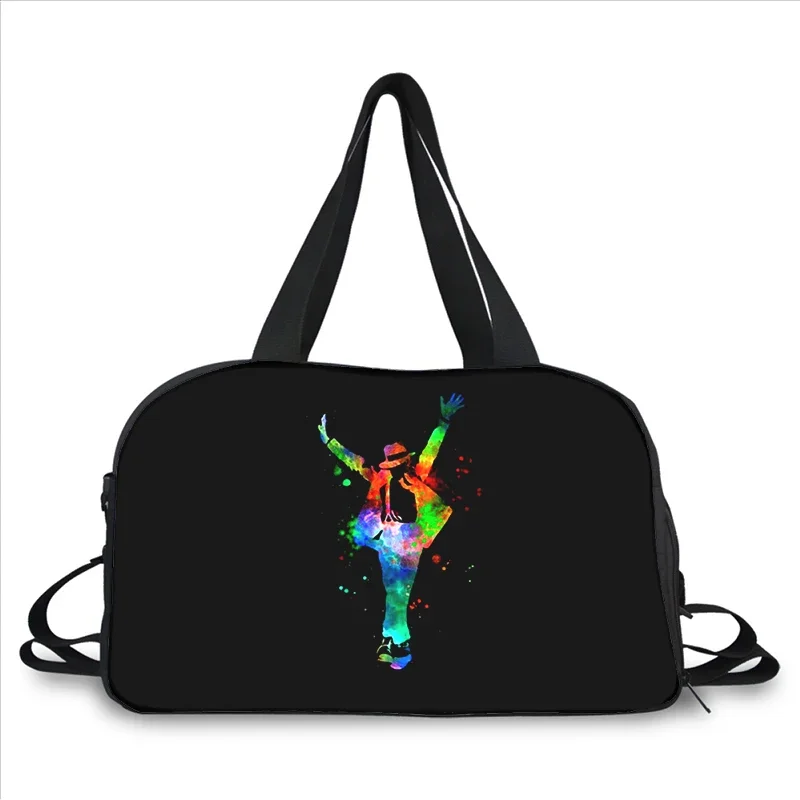 Michael Jackson 3D printing fashion trend portable large capacity multi function messenger bag travel bag