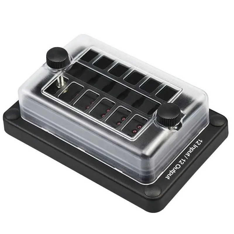 31BC Block With Ground Circuit Box Holder for Protection Cover LED Light Indicat