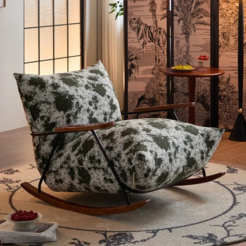 White Comfy Stretch Chair Lazy Small Space Ergonomic Relax Chair Wood Gaming Retro Sillones Para Sala De Estar Home Furniture