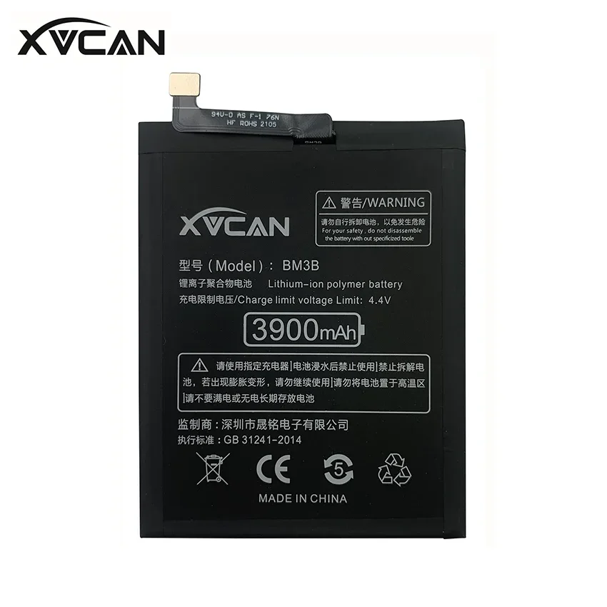 Original XVCAN 3900mAh Battery Phone BM3B For Xiaomi Mix 2 2S Mix2S High Capacity Rechargeable Replacement Batteria Akku