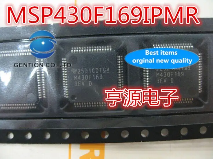 5 stücke 100% orginal neue MSP430F169IPMR M430F169 M430F169REV 16-bit mikrocontroller