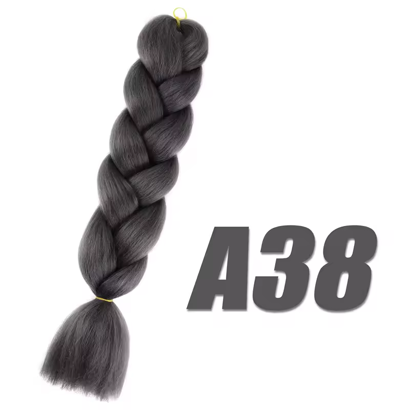 Synthetic Kanekalon Crochet Hair Braiding Hair Pre Stretched Curly Jumbo Braids Extensions Hair Accessories For Girls Braids - Image 39