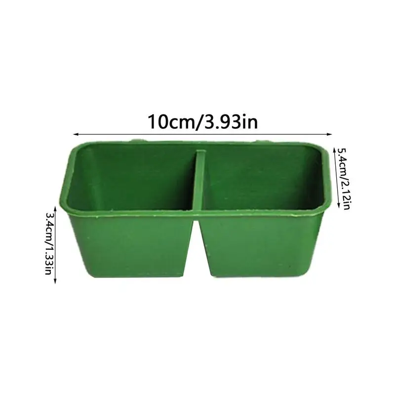 2 In1 Bird Food Water Bowl Parrot Dual Feeding Cup Plastic Pigeons Cage Water Food Feeder Bird Parrot Pet Aviary Water Box Bowl