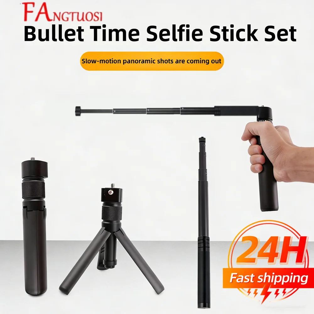 FANGTUOSI Bullet Time Rotating Handle Tripod Stand for Insta