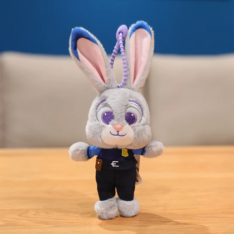 Disney Zootopia juguete colgante de peluche Nick Wilde Judith Laverne Hopps llavero de muñeco de peluche pareja encanto cumpleaños regalo de Navidad