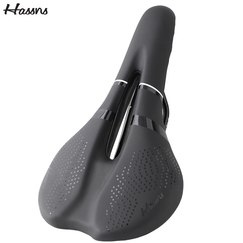 HASSNS Mtb Saddle Road Bike Seat Mountain Bicycle Selin Comfortable Sillin Bench Cycling Seat cushion Specialized Chair Saddle