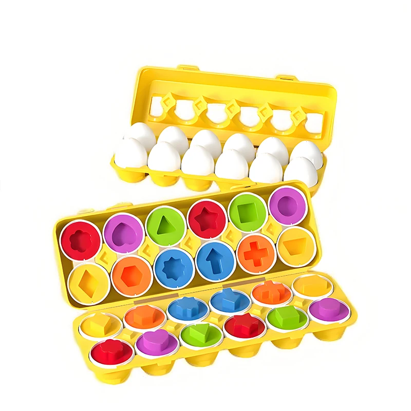 Baby Learning Educational Toy Smart Egg Toy Games Shape Matching Eggs Montessori Sorters Toys Toys For Kids Children 2 3 4 Years