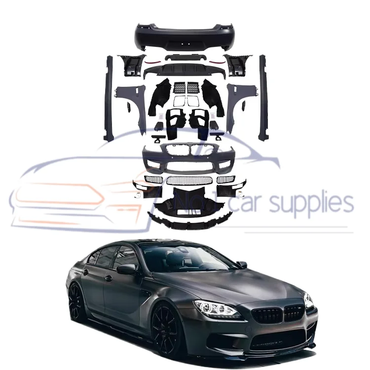 Wholesale PP Material Body Kit Car Accessories for 6 Series F06 F12 F13 M6 Front Bumper Rear Side Skirts Bodykit