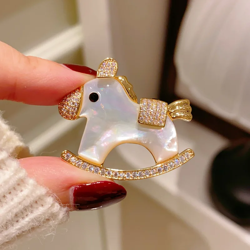 Cute Rainbow Unicorn Brooches For Women Cute Coat Dress Clothes Accessories Clip Pin Buckle Gold Color Fashion Jewelry image 6