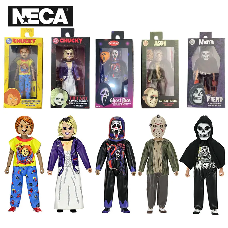 

NECA Toys Ben Cooper Costume Kids Collection - Series 13 Costumed Action Figure:Chucky, Tiffany, Ghost Face, Jason , The Fiend