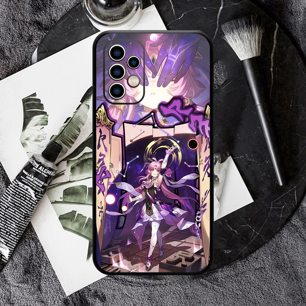 Imbibibitor Lunae Honkai Star Rail Jing Yuan Huohuo casing ponsel untuk SAMSUNG Galaxy A54 53 52 51 F52 A71 Note20 Ultra S23 M30 M21