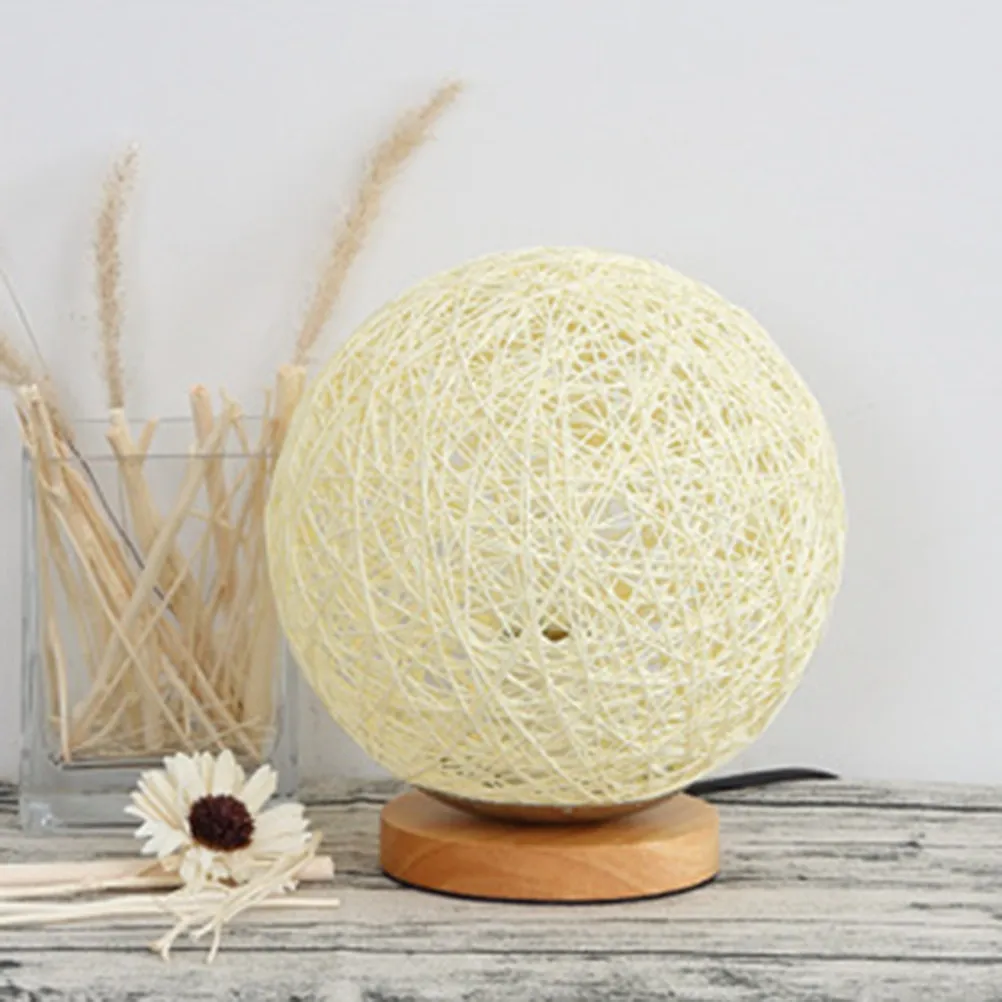 

20Cm Adjustable LED Rattan Ball Lamp Warm Glow USB Decorative Light for Indoor Outdoor Home Party Christmas Setup